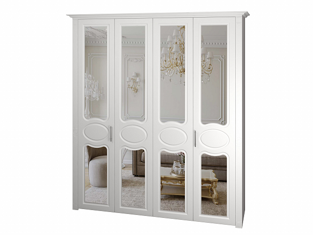 Шкаф-купе 4х створчатый "Дегар люкс" зеркало/зеркало