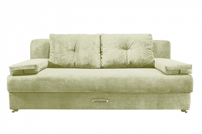 Диван-кровать "Амстердам мини люкс" велюр бежевый, еврокнижка