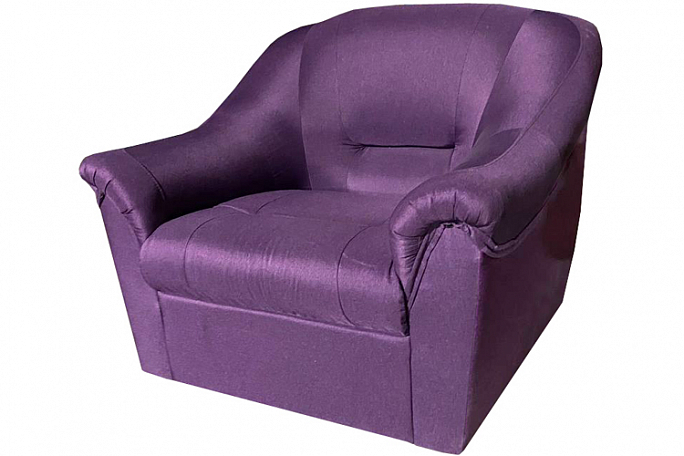 Кресло "Орион 4" в наличии 1шт в рогожке Альма 34 фиолетовый (2 категория ткани)