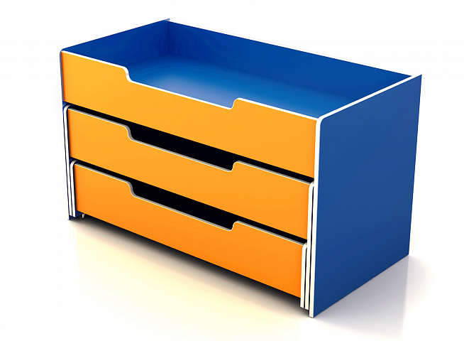 Кровать "Малыш" трехъярусная