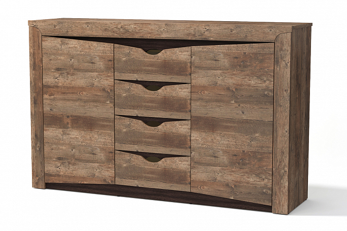 Комод "Лючия" 33.19 кейптаун/венге/белый