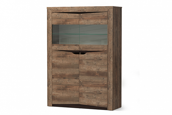 Комод "Лючия" 33.15 кейптаун/венге/белый/стекло