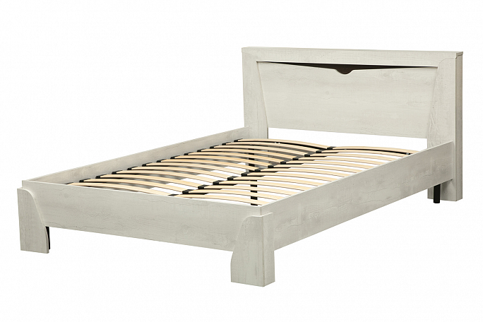 Кровать "Лючия" 33.09-01 бетон пайн белый/венге