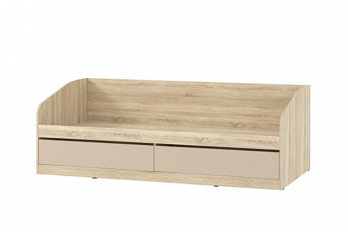 Кровать "Акварель" НМ 041.50 капучино/дуб сонома