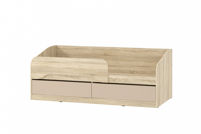 Кровать "Акварель" НМ 041.54-01 капучино/дуб сонома