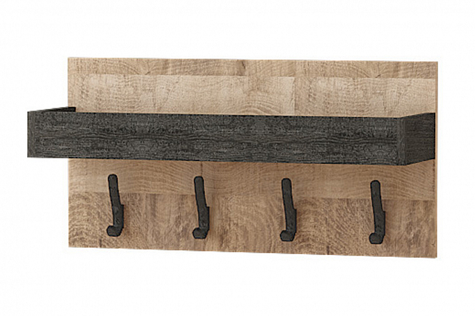 Вешалка "Трувор 15.04" дуб гранж песочный К356, интра