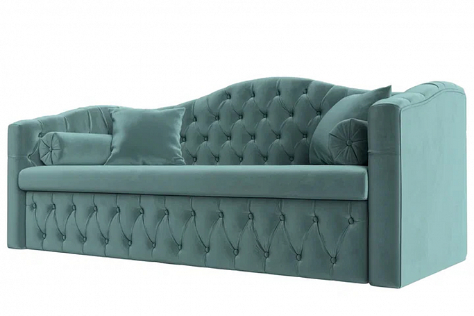 Диван-кровать "Мечта" велюр бирюзовый, 112850