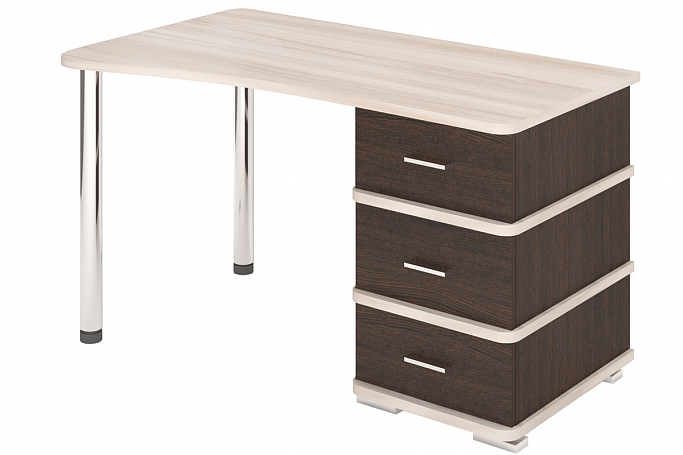 Стол компьютерный "Домино СД-35" венге/карамель