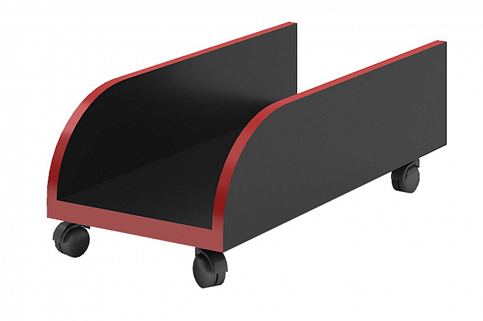 Подставка под системный блок "Домино СП-30П" черный/красный