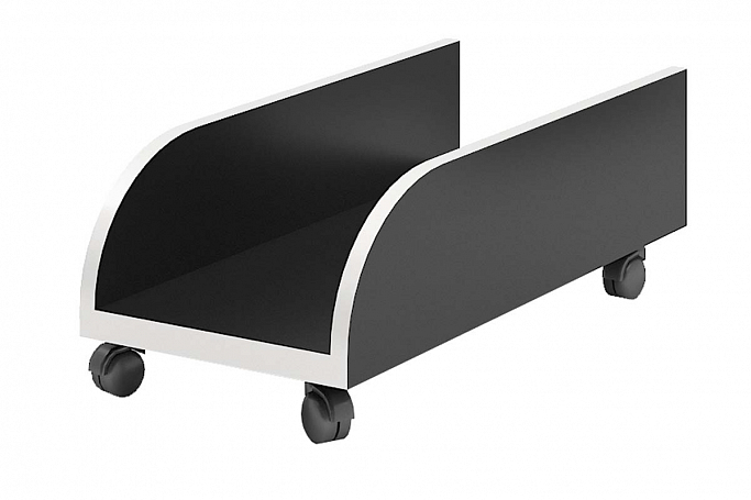 Подставка под системный блок "Домино СП-30П" черный/белый