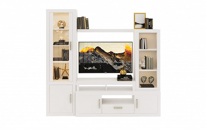 Гостиная 1 "Тойво" белый жемчуг