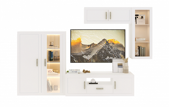 Гостиная 02 "Тойво" белый жемчуг