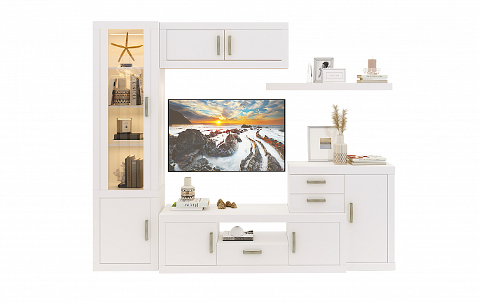 Гостиная 12 "Тойво" белый жемчуг