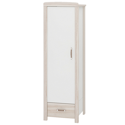 Шкаф-пенал Ш1Д "Бартоло" карамель/белый жемчуг