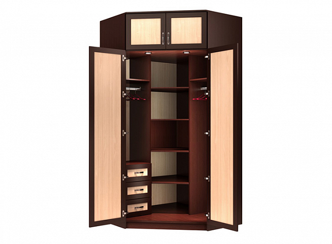 Шкаф угловой двухстворчатый "У-15М"