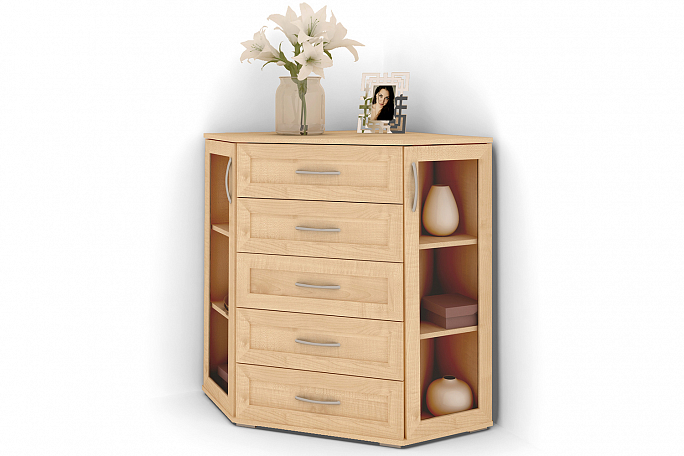 Комод "Атос 5 С" Стекло