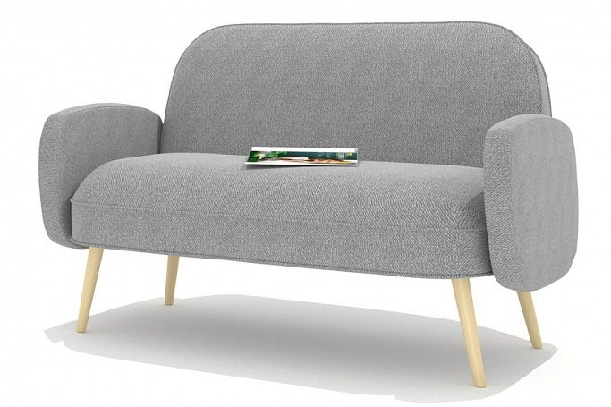 Диван прямой "Бризби" Galaxy grey (Галакси грей)