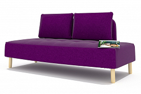 Ортопедический диван прямой "татуин" dream violet (дрим виолет)