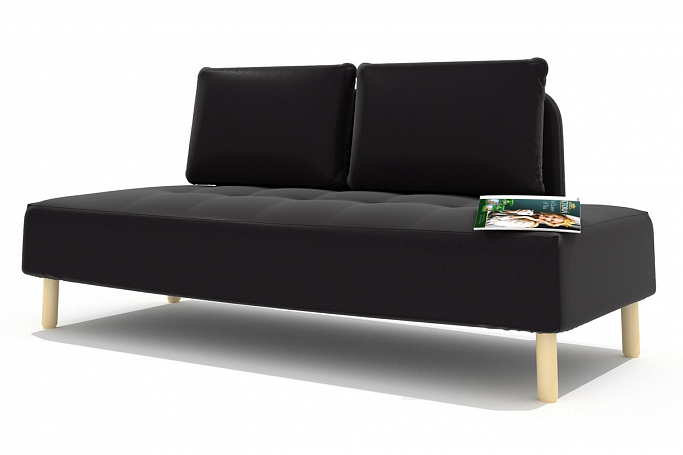 Диван прямой "Татуин" Max black (Макс блэк)
