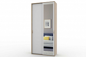 Шкаф-купе "Бакс Эко 2" с зеркалом, комплектация 1