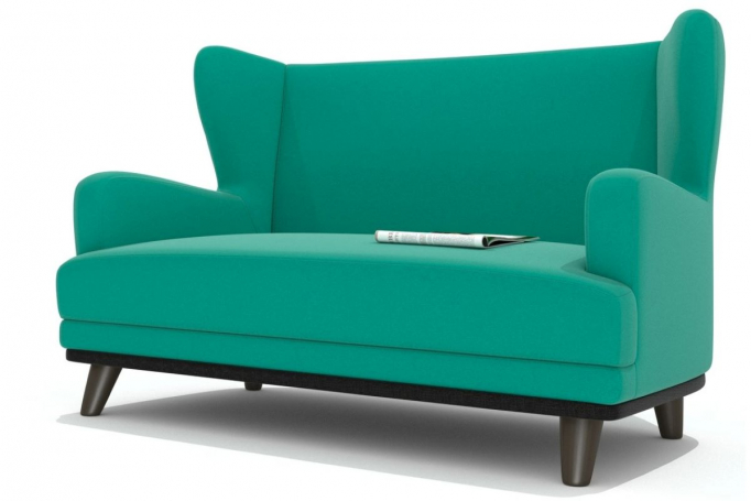 Диван прямой "Барон" Zara birusa (Зара бирюза)