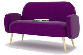 Детская кушетка диван прямой "бризби" dream violet (дрим виолет)