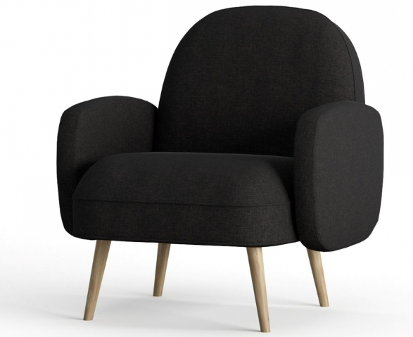 Кресло для отдыха "Бризби" Dream black (Дрим блэк)