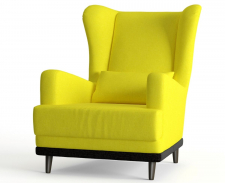 Деревянное кресло для отдыха "барон" dream yellow (дрим йеллоу)