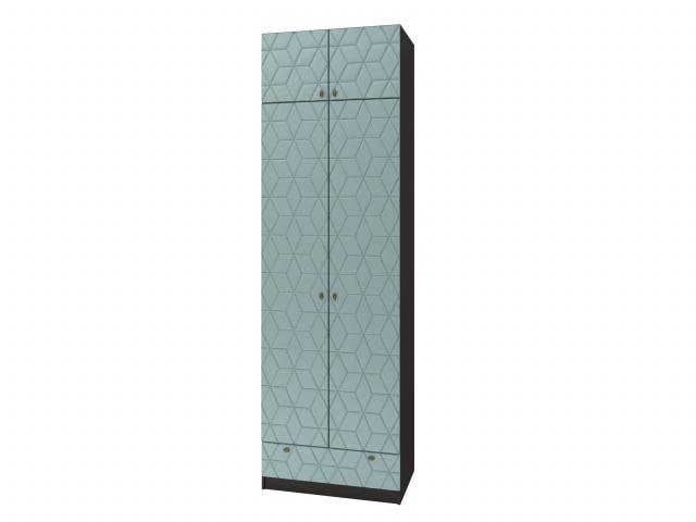 Шкаф двухстворчатый "Д-6 Сканди" МДФ фрезер