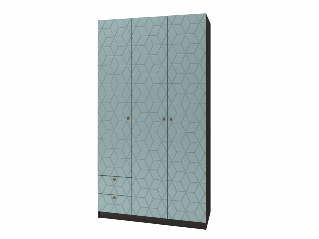 Шкаф трехстворчатый "Т-6 Сканди" МДФ фрезер