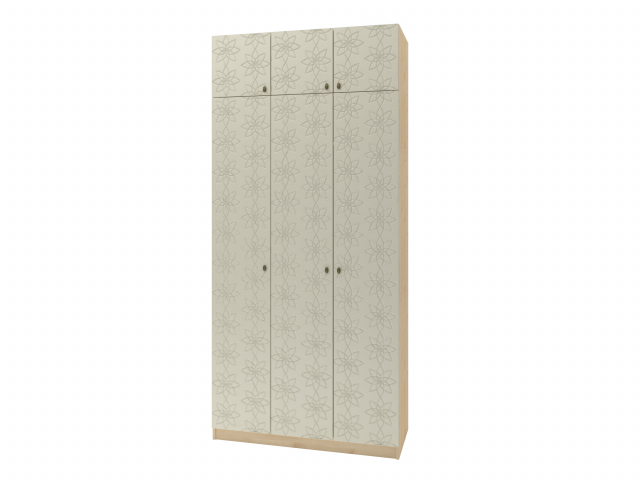 Шкаф трехстворчатый "Т-10 Лотос" МДФ фрезер
