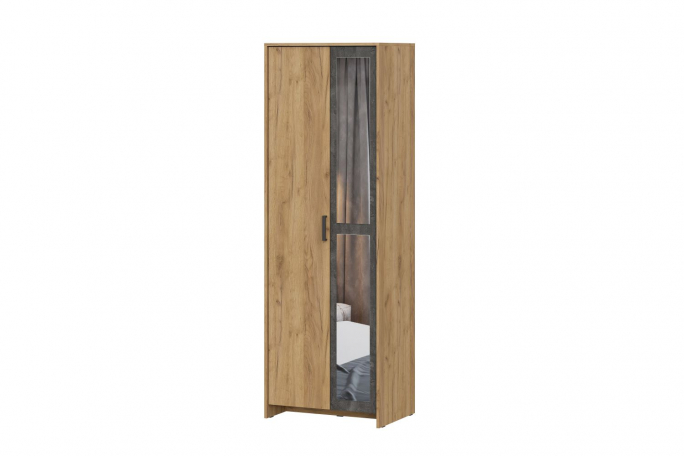 Шкаф двухстворчатый "МСП-1" дуб золотой/камень тёмный