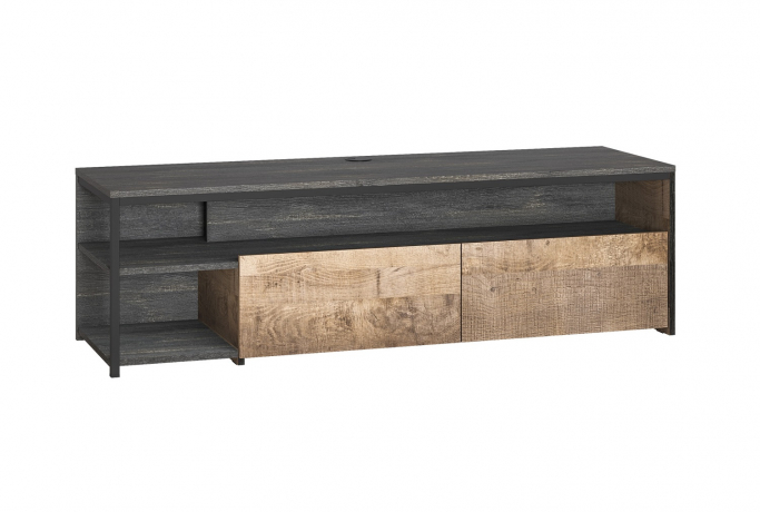 Тумба под ТВ "Трувор 13.70" дуб гранж песочный К356, интра