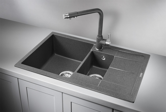 Мойка кухонная "Гранула" 7802 графит