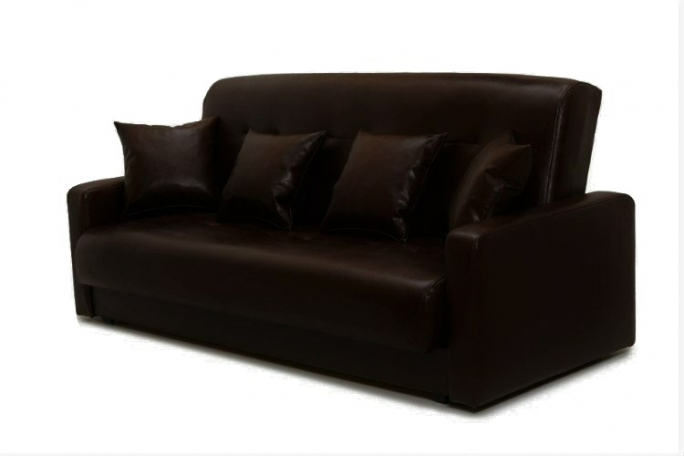 Диван "Аккорд" экокожа темно-коричневый