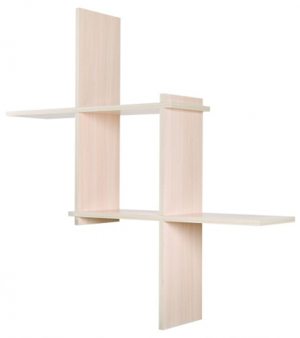 Полка "Кубик-3" беленый дуб