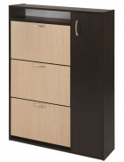 Тумба обувница "шк-3" венге/беленый дуб