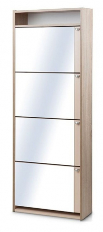 Обувница "К-4" З (зеркальная) дуб сонома