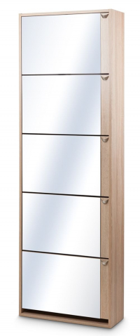 Обувница "К-5" (зеркальная) дуб сонома