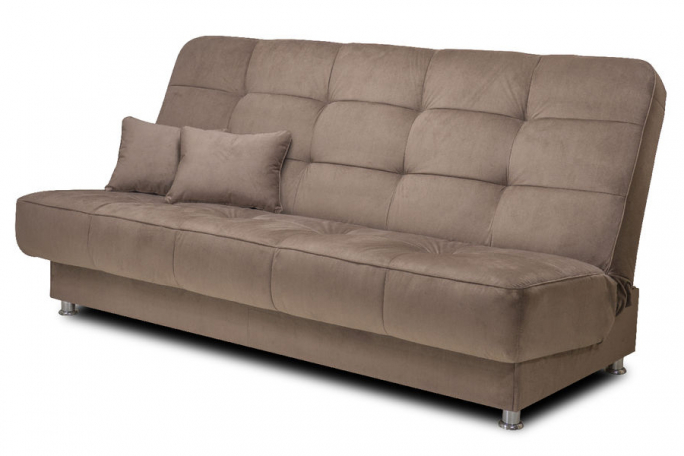 Диван-кровать "Модерн" коричневый микровелюр НМ-11