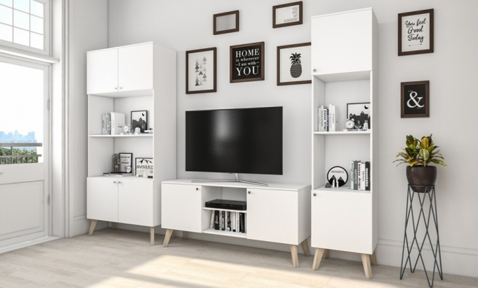 Гостиная "Нордик 1"  белый