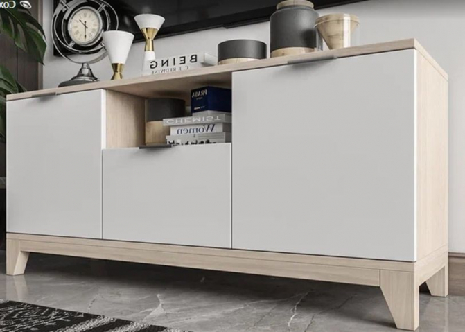 Комод "Хелен 08" ламарти кремона шампань/белый