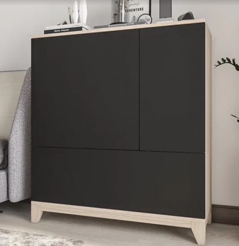 Комод "Хелен 52" ламарти кремона шампань/черный