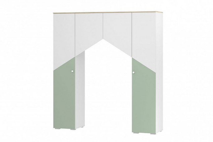 Шкаф комбинированный "Банни" НМ 041.45 макарун/белый/дуб сонома