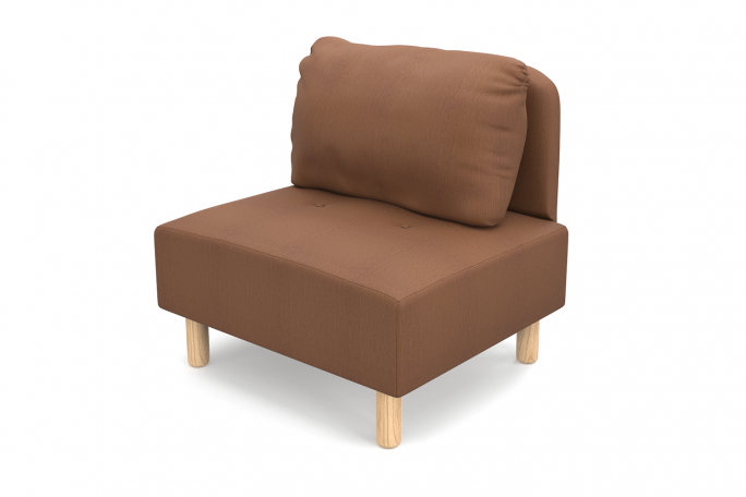 Кресло для отдыха "Свельд" коричневая рогожка