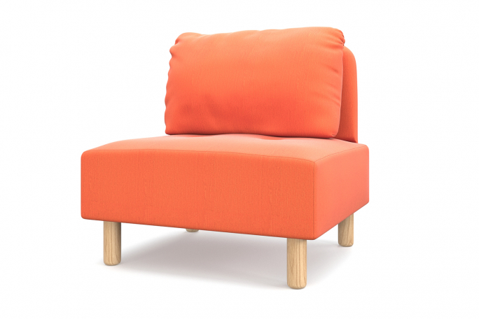 Кресло для отдыха "Свельд" коралловая рогожка