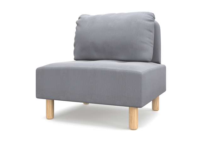 Кресло для отдыха "Свельд" серая рогожка