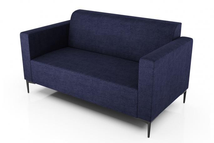 Диван "Ник" синяя рогожка