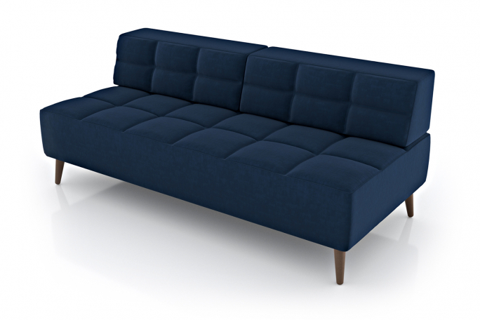 Диван "Нельсон" синий велюр