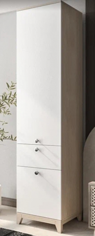 Шкаф "Хелен 34" ламарти кремона шампань/белый